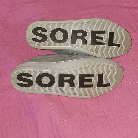 Sorel Campsneak Gray Soft Suede Slip On Sneakers 6 - Picture 4 of 7